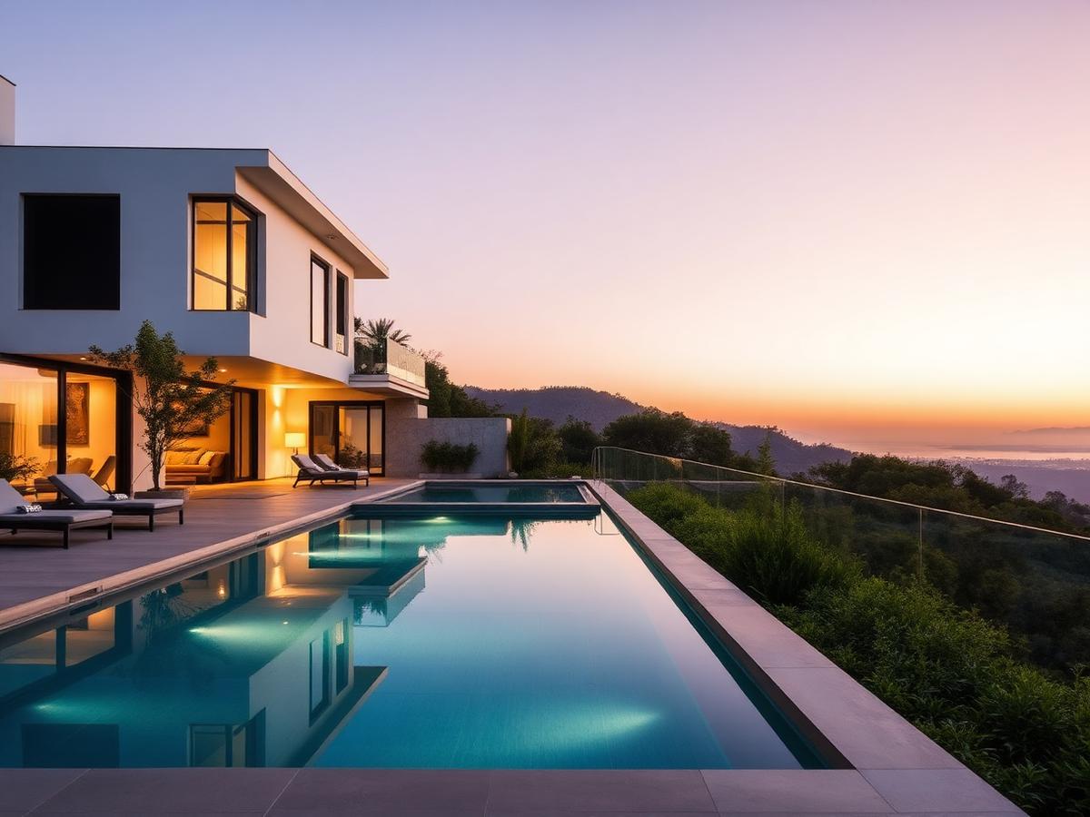 Villa com Piscina Infinita
